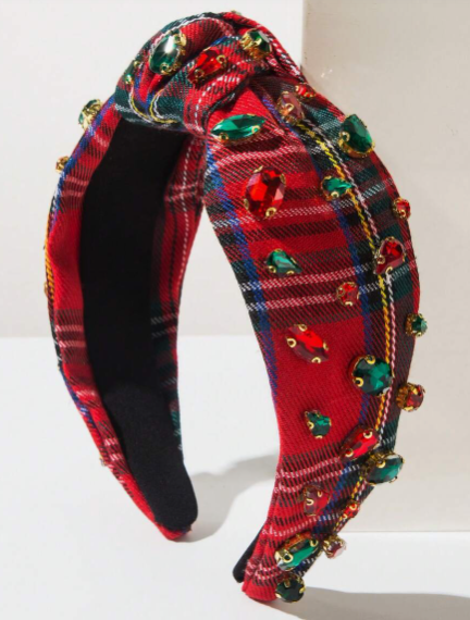 Festive Jewel Knot Headband-260 Other Accessories-Darling-Coastal Bloom Boutique, find the trendiest versions of the popular styles and looks Located in Indialantic, FL