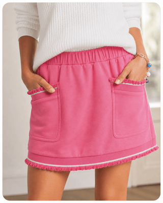 Ruffle Hem Mini Skort
