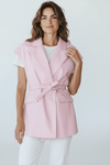 Run the City Vegan Leather Vest - Pink-160 Jackets-ROUSSEAU-Coastal Bloom Boutique, find the trendiest versions of the popular styles and looks Located in Indialantic, FL