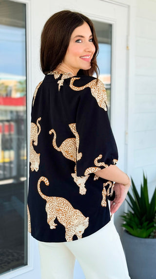 Runway Wild Button Down Top