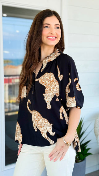 Runway Wild Button Down Top