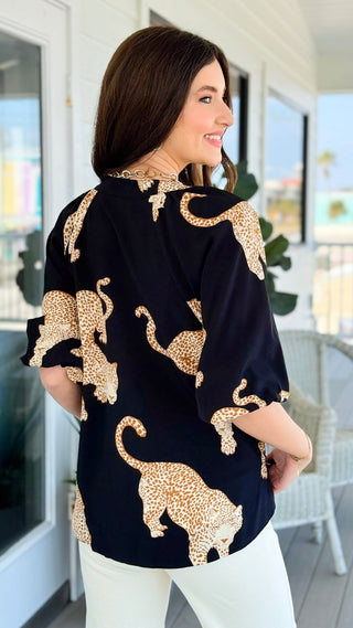 Runway Wild Button Down Top