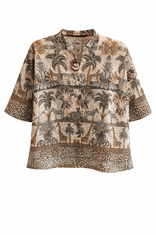 Safari Italian Button Top