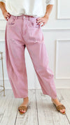 Sand Dune Utility Pants - Washed Mauve-170 Bottoms-oddi-Coastal Bloom Boutique, find the trendiest versions of the popular styles and looks Located in Indialantic, FL