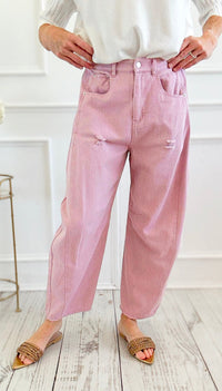 Sand Dune Utility Pants - Washed Mauve-170 Bottoms-oddi-Coastal Bloom Boutique, find the trendiest versions of the popular styles and looks Located in Indialantic, FL