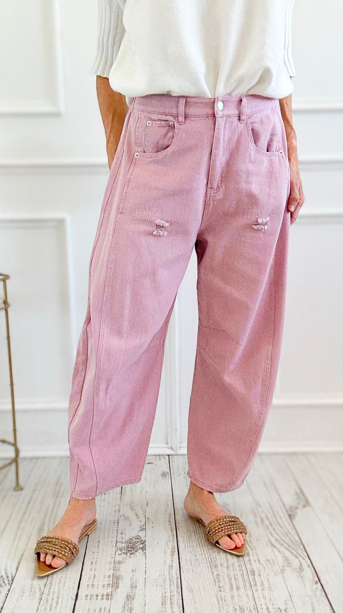 Sand Dune Utility Pants - Washed Mauve-170 Bottoms-oddi-Coastal Bloom Boutique, find the trendiest versions of the popular styles and looks Located in Indialantic, FL