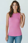 Sayre Tank Top - Bright Mauve-100 Sleeveless Tops-Zenana-Coastal Bloom Boutique, find the trendiest versions of the popular styles and looks Located in Indialantic, FL