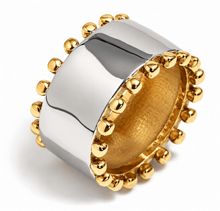 Sculpted Edge Dual Ring