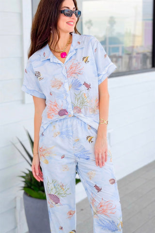 Sea Life Italian Button Top Set