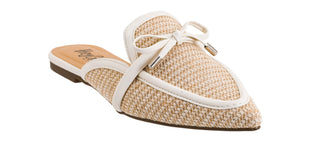 Seaside Bow Raffia Mules