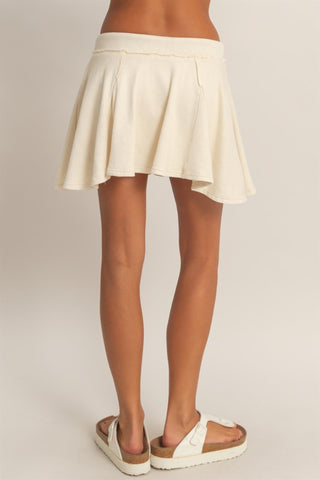 Seaside Drift Flow Skort - Alpaca