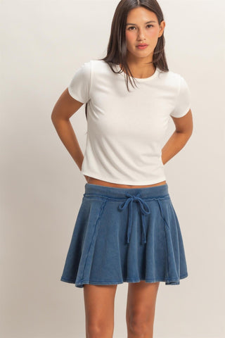 Seaside Drift Flow Skort - Navy
