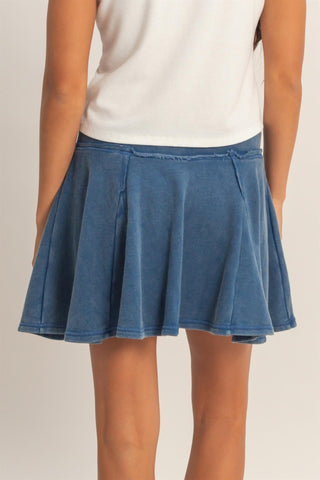 Seaside Drift Flow Skort - Navy