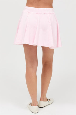Seaside Drift Flow Skort - Soft Pink