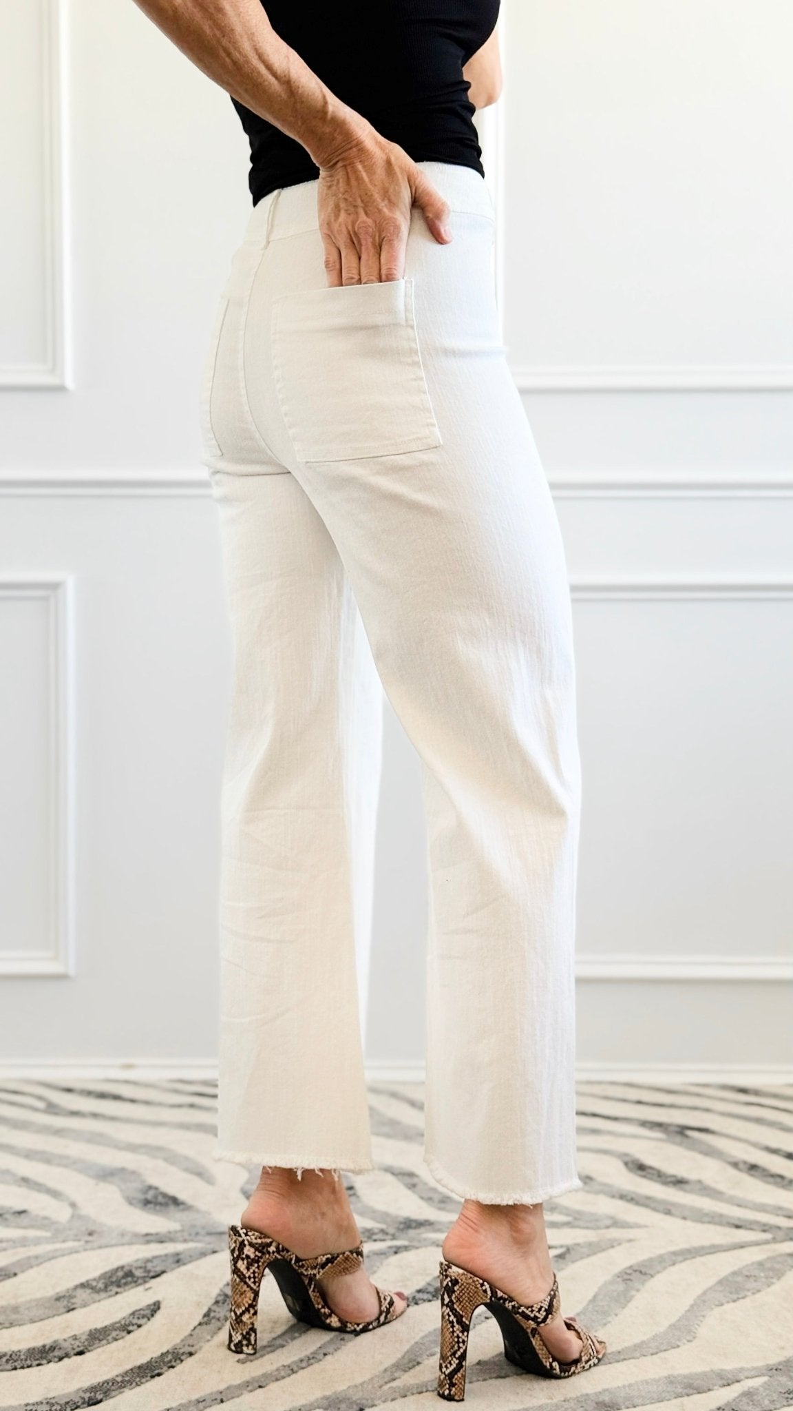 Seaside Edit Frayed Hem Pants-100 Pants-SO ME-Coastal Bloom Boutique, find the trendiest versions of the popular styles and looks Located in Indialantic, FL