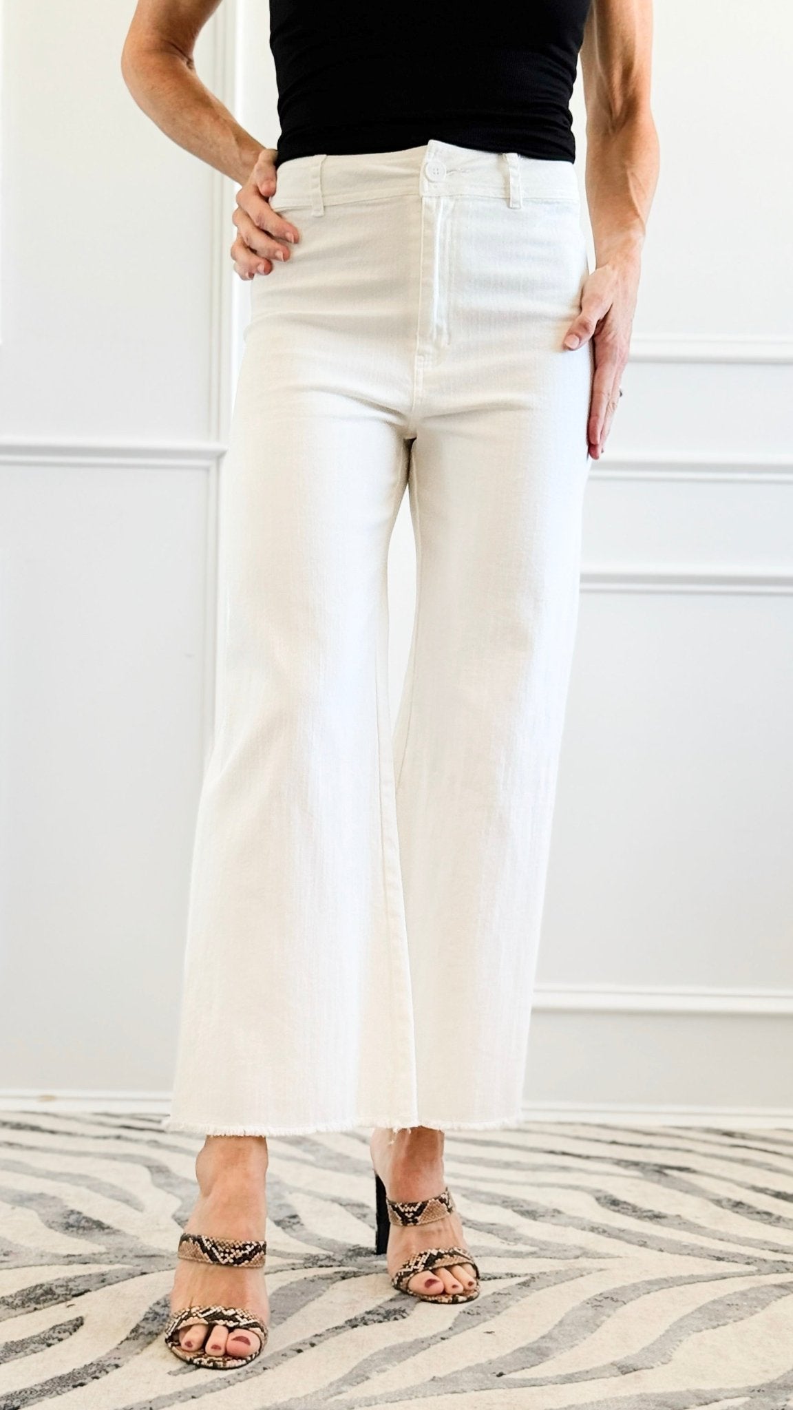 Seaside Edit Frayed Hem Pants-100 Pants-SO ME-Coastal Bloom Boutique, find the trendiest versions of the popular styles and looks Located in Indialantic, FL