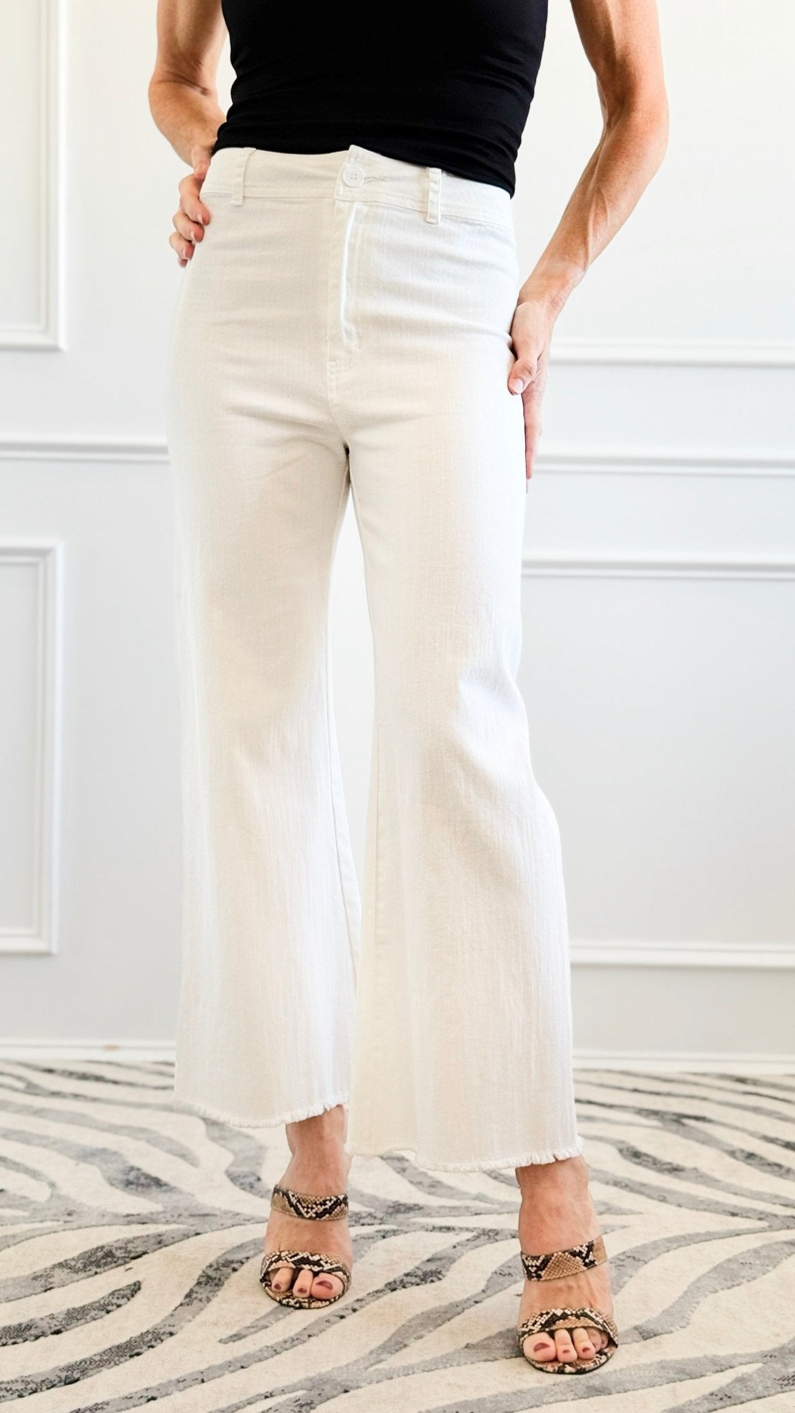 Seaside Edit Frayed Hem Pants-100 Pants-SO ME-Coastal Bloom Boutique, find the trendiest versions of the popular styles and looks Located in Indialantic, FL