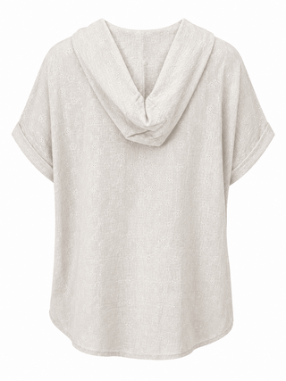 Seaside Stroll Hooded Italian Top