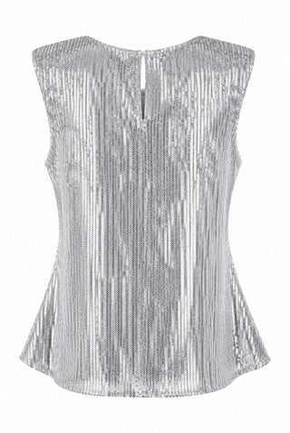 Sequin Swing Top - Silver