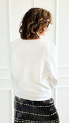 Serene Boatneck Italian Pullover- Off White-140 Sweaters-Aute-Coastal Bloom Boutique, find the trendiest versions of the popular styles and looks Located in Indialantic, FL