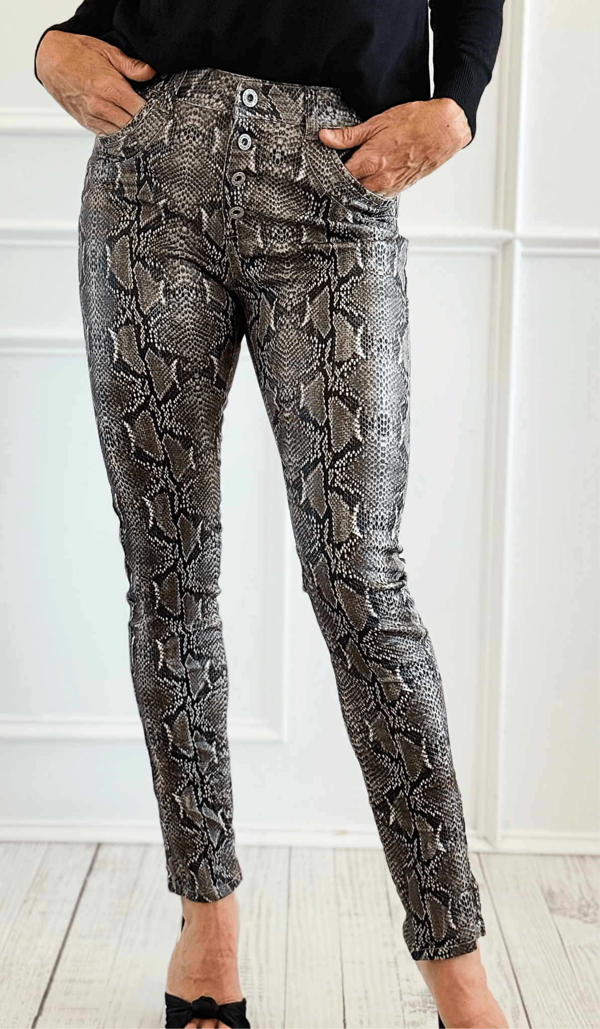 Serpent Shine Pants-Pants-SASU UNICORN-Coastal Bloom Boutique, find the trendiest versions of the popular styles and looks Located in Indialantic, FL