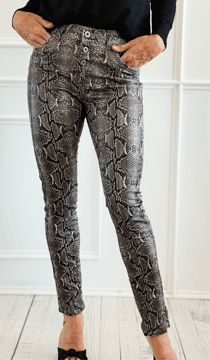 Serpent Shine Pants-Pants-SASU UNICORN-Coastal Bloom Boutique, find the trendiest versions of the popular styles and looks Located in Indialantic, FL