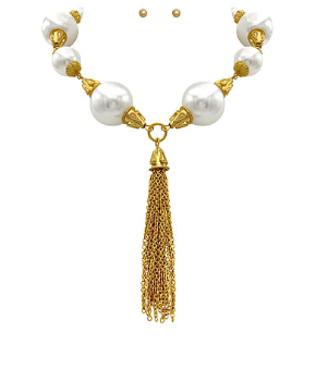 Pearl Tassel Necklace