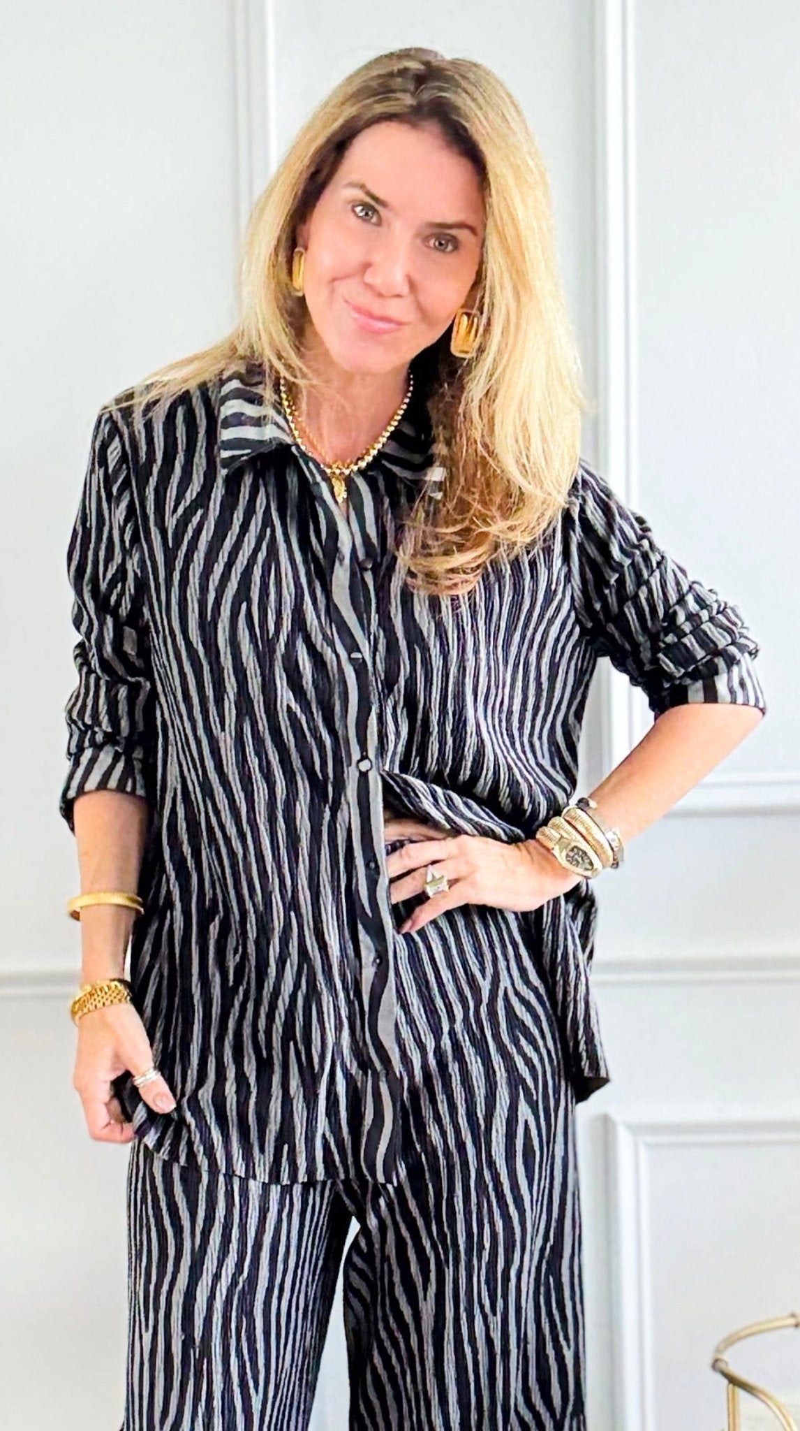 Shadow Drift Wide-Leg Pants-170 Bottoms-Umgee-Coastal Bloom Boutique, find the trendiest versions of the popular styles and looks Located in Indialantic, FL