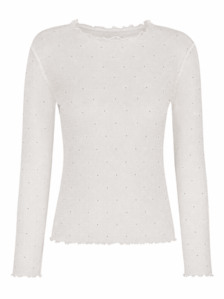 Sheer Shimmer Top - Cream