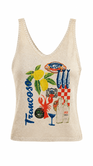 Shimmer Taste of the Amalfi Italian Tank Top