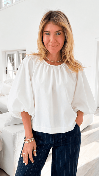 Shining Puff Sleeve Top