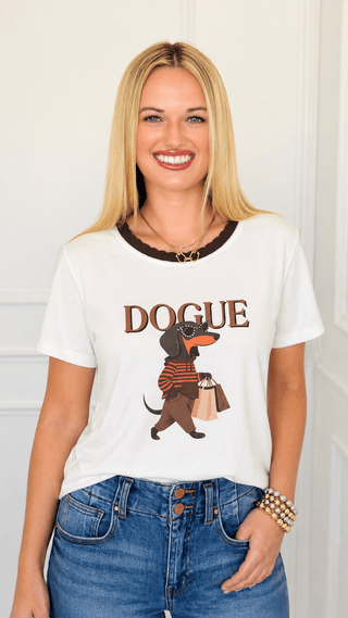 Shopping Spree Pup Italian Graphic Tee
