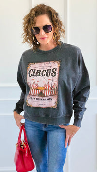 Showtime Circus Italian Sweatshirt-110 Long Sleeve Tops-FIRSTAGE-Coastal Bloom Boutique, find the trendiest versions of the popular styles and looks Located in Indialantic, FL