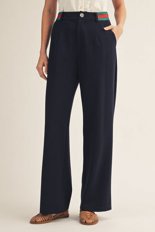 Signature Waist Pants - Navy