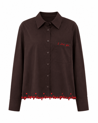 Signed with Love Italian Button Top