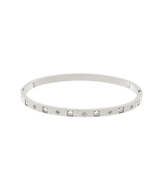 Star & Stone Station Bangle Bracelet-230 Jewelry-GS JEWELRY-Coastal Bloom Boutique, find the trendiest versions of the popular styles and looks Located in Indialantic, FL