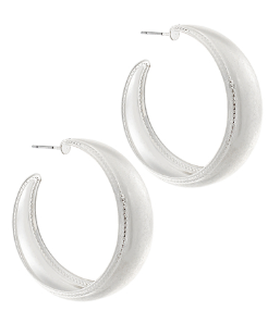 Bold Crescent Hoop Earrings