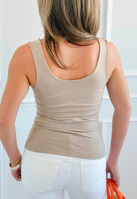 Smooth & Seamless Tank Top- Ash Mocha-100 Sleeveless Tops-Zenana-Coastal Bloom Boutique, find the trendiest versions of the popular styles and looks Located in Indialantic, FL