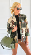 Society Equestrian Italian Jacket- Olive-160 Jackets-K2-Coastal Bloom Boutique, find the trendiest versions of the popular styles and looks Located in Indialantic, FL