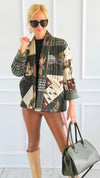 Society Equestrian Italian Jacket- Olive-160 Jackets-K2-Coastal Bloom Boutique, find the trendiest versions of the popular styles and looks Located in Indialantic, FL
