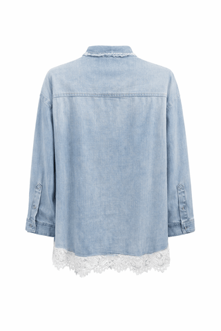 Soft Edge Lace Button Dawn Top