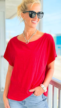 Soft Focus Moments Top -  Red