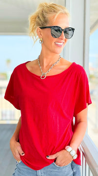 Soft Focus Moments Top -  Red