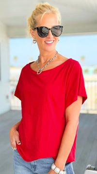 Soft Focus Moments Top -  Red