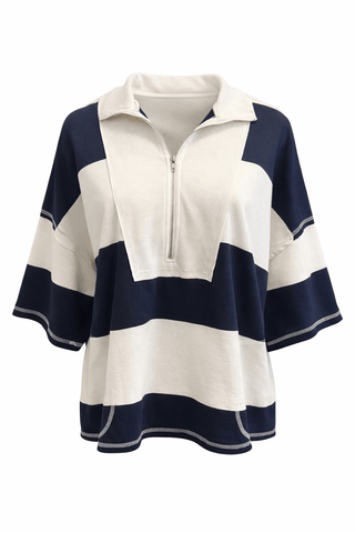 Soft Motion in Stripes Top