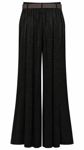 Soft Shine Wide Leg Italian Pant - Black