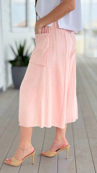 Soft Utility Button Front Pants