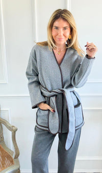 Soho Stroll Heather Belted Coat