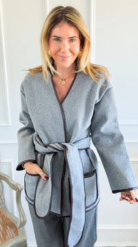 Soho Stroll Heather Belted Coat