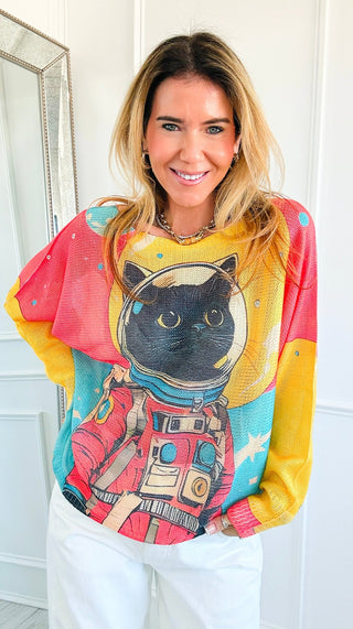 Space Cat Italian St Tropez Knit